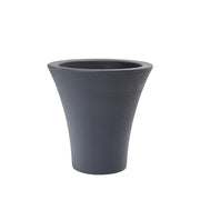 Cheonda - Garden Italia Vaso Tondo Conico Svasato ECOS Ø44 cm in Resina Antracite – Made in Italy, Resistente al Gelo e Antiurto