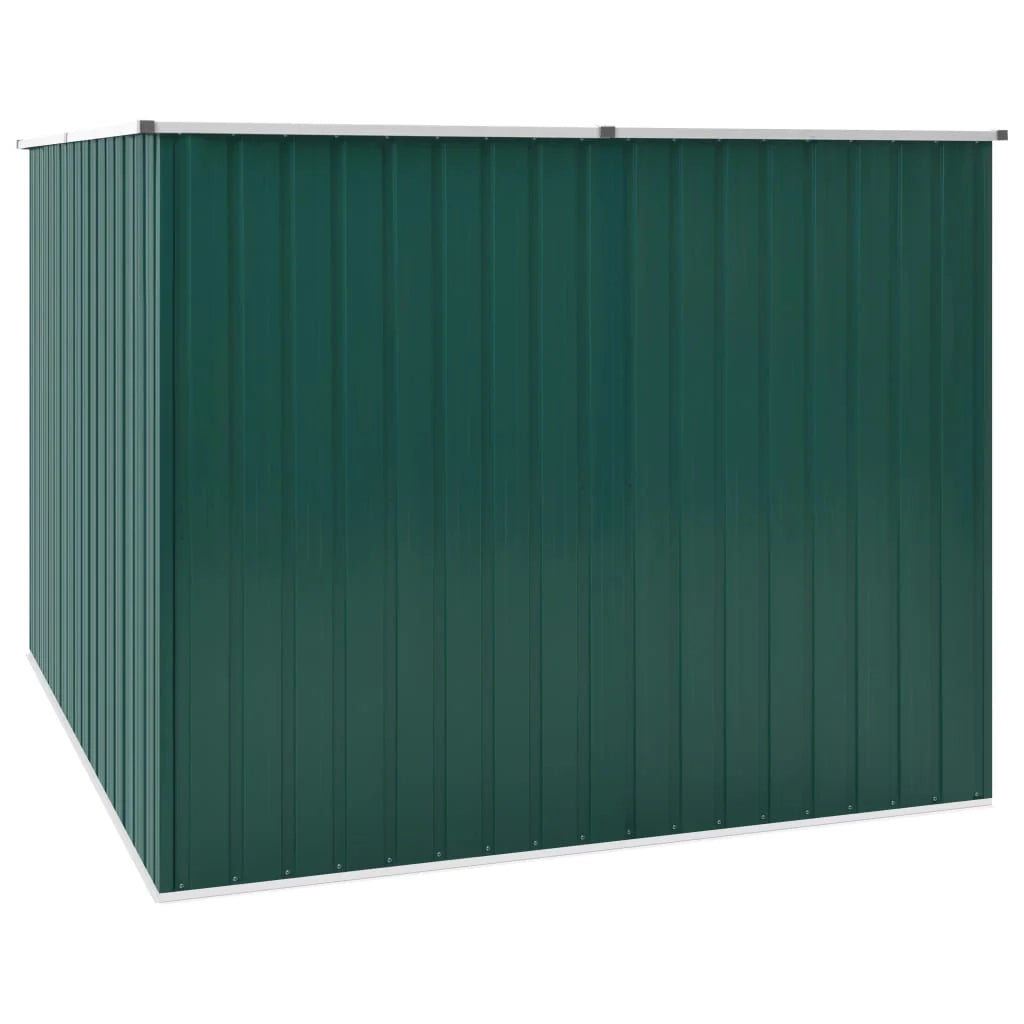 Casetta da giardino cabina ripostiglio casetta da esterno robusta casetta per attrezzi 195 x 198 x 159 cm acciaio zincato verde 02_0022371