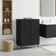 Mobiletto da Bagno BREDA Nero 59,5 x 31 x 80 cm 897496