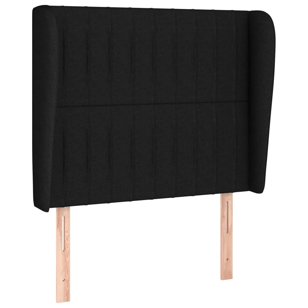 Giroletto a Molle con Materasso Nero 90x200 cm in Tessuto cod mxl 59611