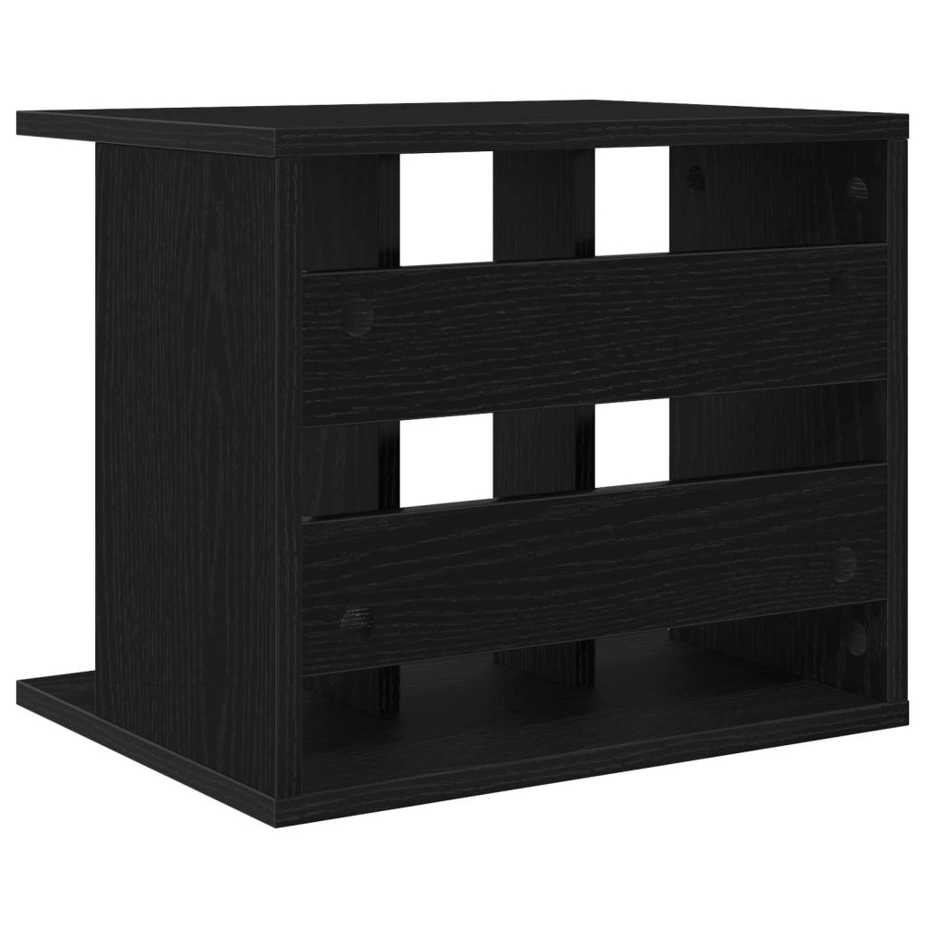 Storage per dischi in vinile Rovere Nero 42 x 33 x 36 cm 8012835