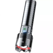Trade Shop - Torcia Elettrica Portatile Led Ricaricabile Alta Luminosità In Alluminio Impermeabile Q-d107 -