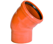 CURVA RIDOTTA 45  ° AD INNESTO IN PVC CON GUARNIZIONE SERIE SITECH+  EE ¸100/110   WAVIN ITALIA S.P.A.