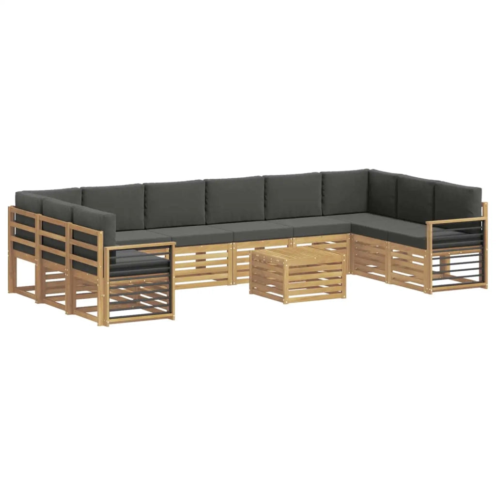 Set di divani da esterno 8 pcs Bianco e Antracite 3392637