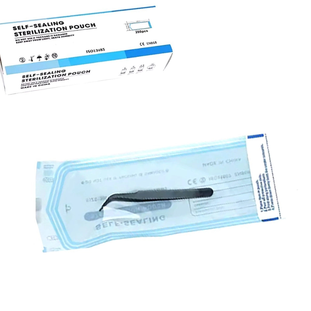 200 BUSTE STERILIZZAZIONE AUTO SALDANTI SIGILLANTI ESTETISTA DENTISTI 90X165MM