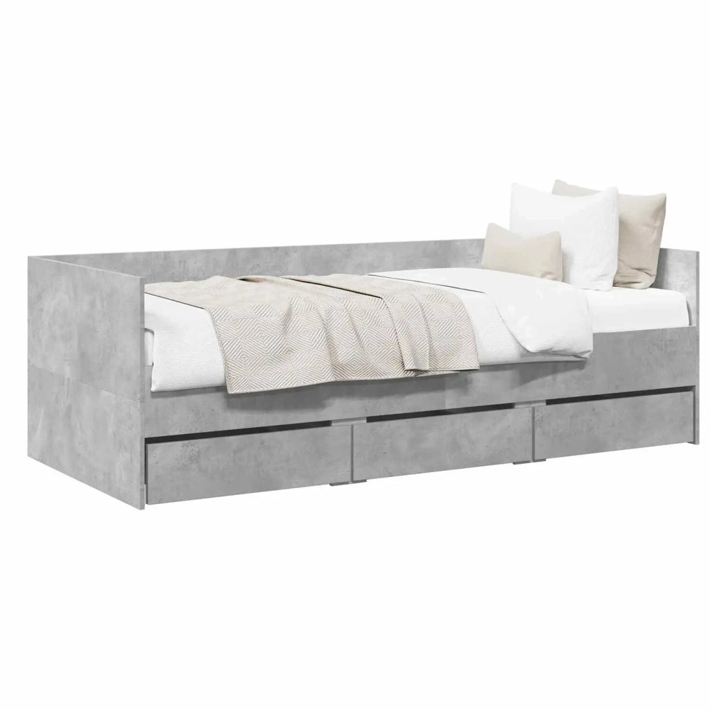 Telaio del letto con storage Grigio Cemento 80 x 200 cm 3429634