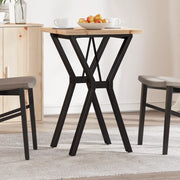 Tavolo da Pranzo Telaio a Y 50x50x75,5 cm Legno Pino e Acciaio 3282779