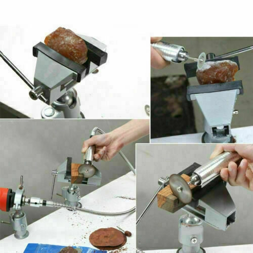 MORSA DA BANCO TAVOLO GIREVOLE 360 IN ALLUMINIO TESTA SNODATA 50MM UNIVERSAL