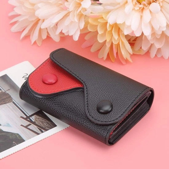 Portafoglio RFID blocco - Mini portamonete - Clip portafoglio portatile - Cuoio PU di alta qualità - Compatta e moda - Adatta per carte di credito e monete