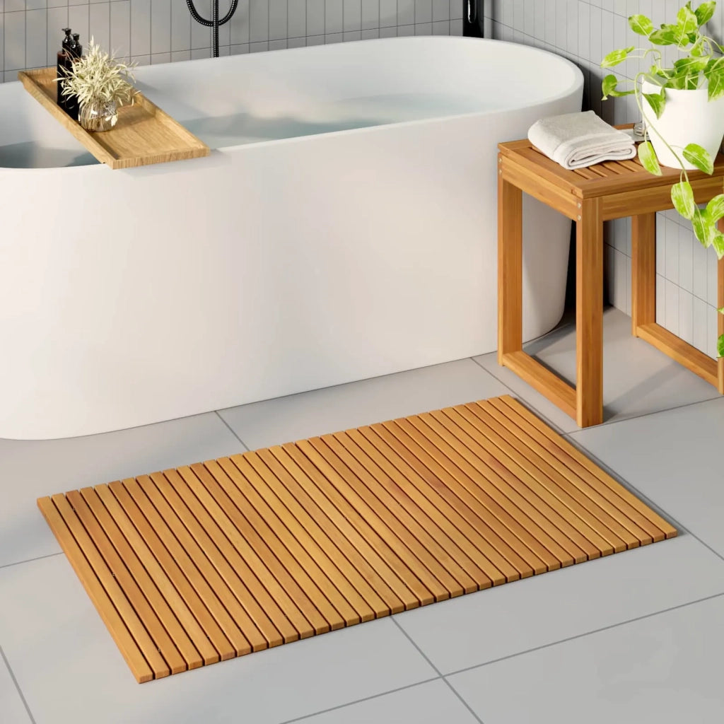 Tappeto da bagno 2 pz Naturale 100 x 60 cm 3469587