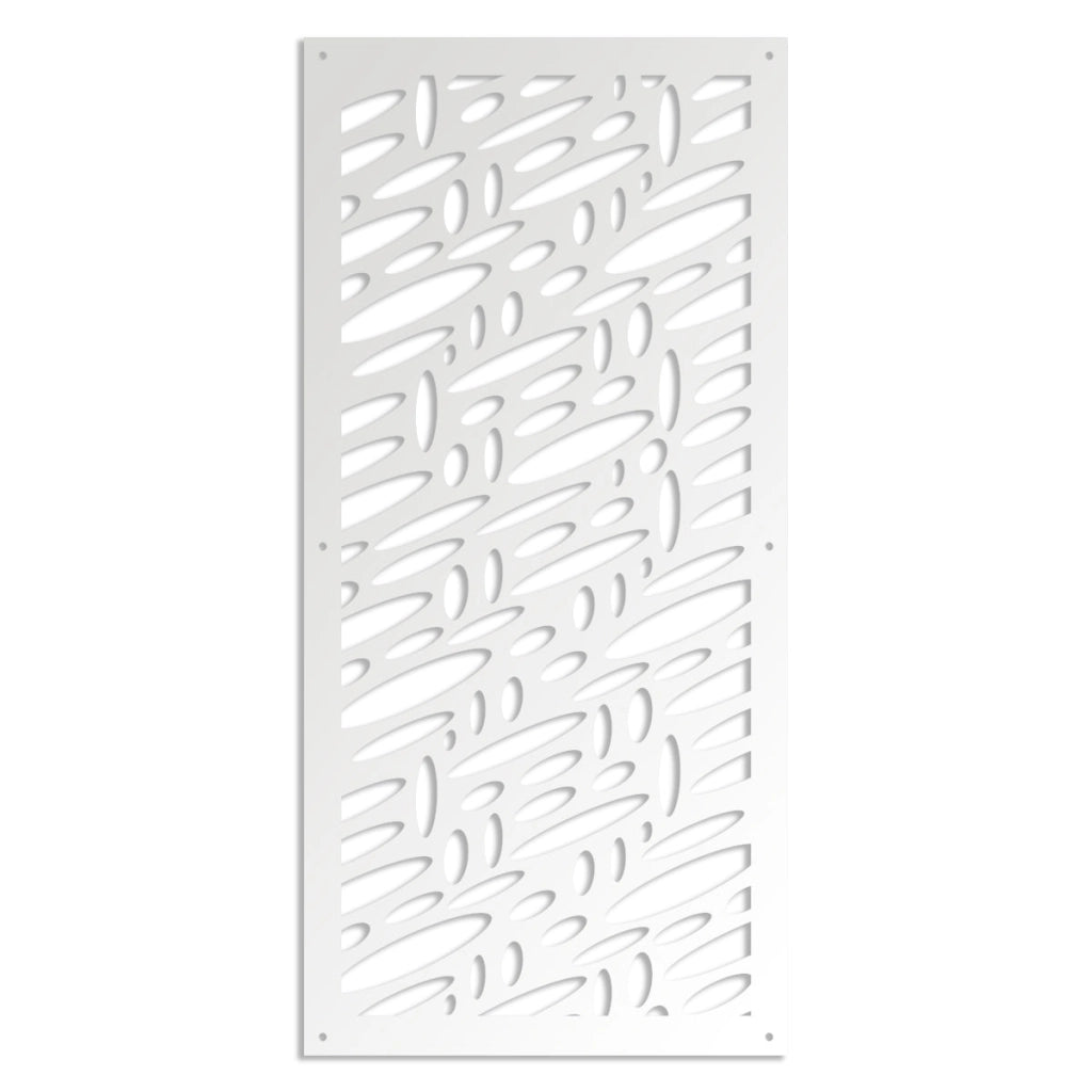 UFOS - Pannello in PVC traforato - Parasole Misura: 73x148 cm, Colore: bianco
