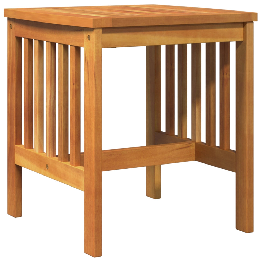 Tavolo Laterale da Giardino  Marrone 45x45x50 cm in Legno Massello di Acacia