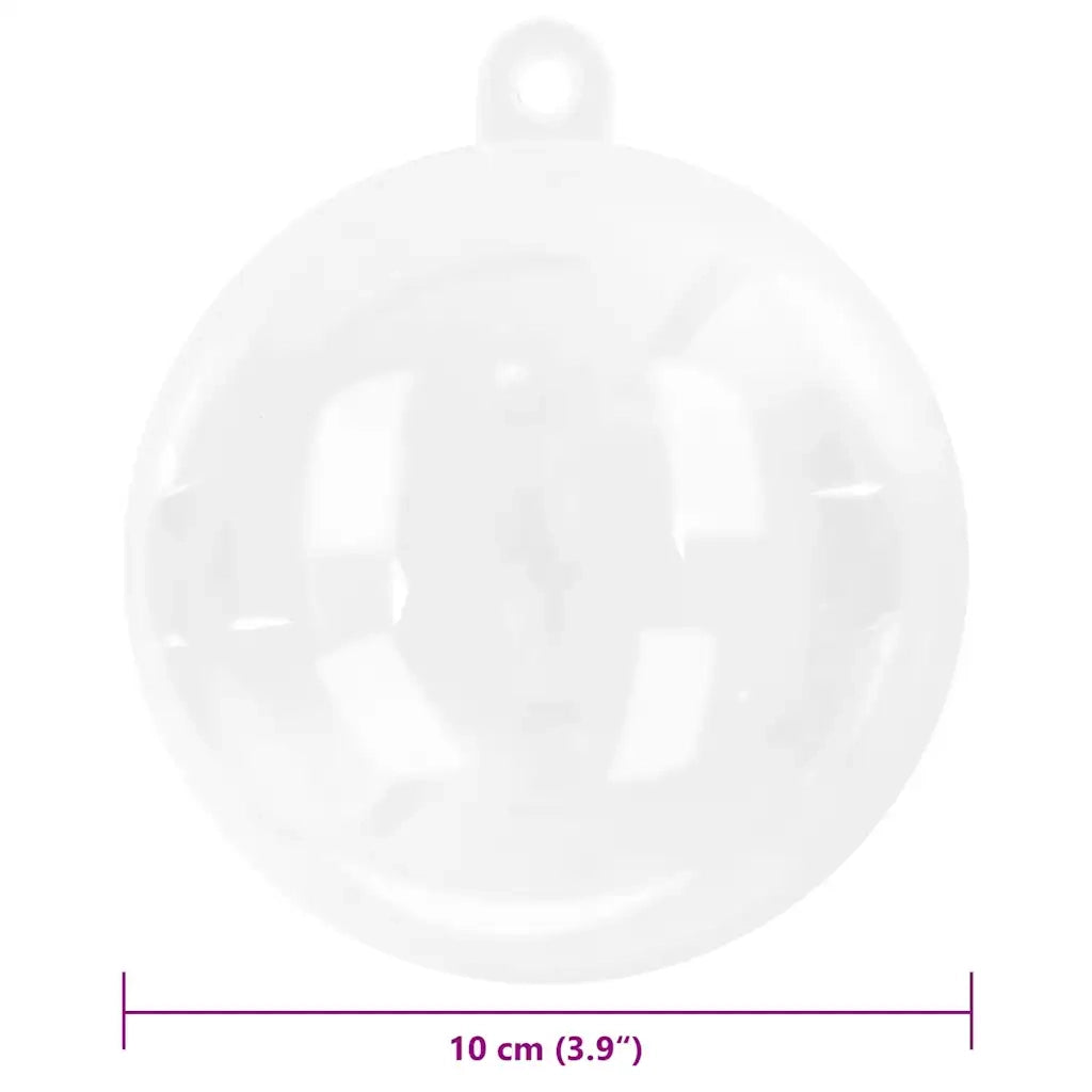 Set di Palle di Natale 100 pz Trasparente ? 10 cm CFW3174027