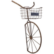 Fioriera in metallo per bicicletta rame 54,61x46,99x104,78h cm