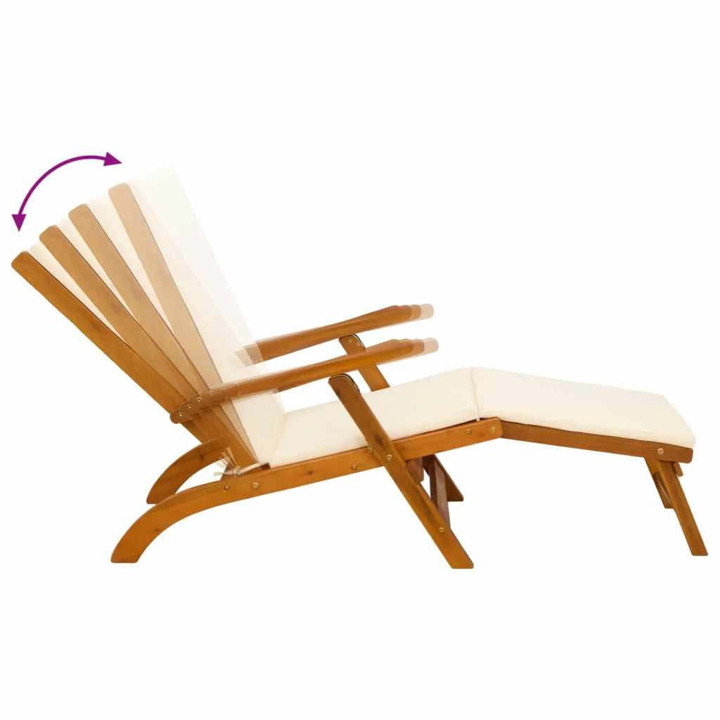 Lettino prendisole reclinabile e pieghevole 55 x 146 x 91 cm 42025001