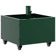 Base per ombrellone da esterno moderna con ruote 45 x 45 x 45 cm design minimalista in acciaio verde 02_0058944
