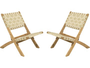 Set di 2 sedie da giardino in legno Hanoi - Beige