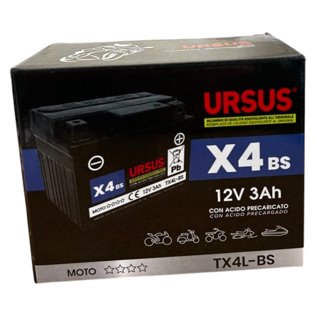 BATTERIA PER MOTO URSUS X4BS 3AH