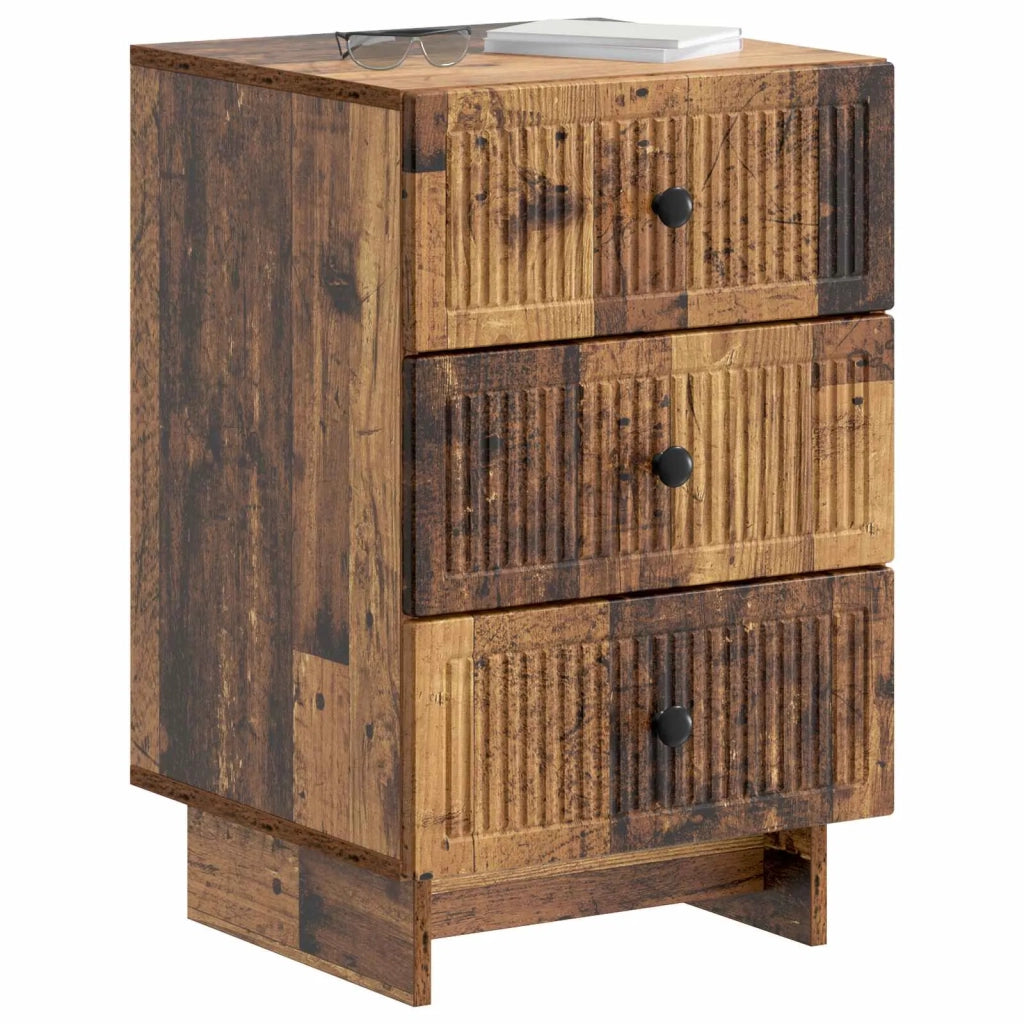Armadio da Notte con cassetto Legno antico 43 x 41 x 66,5 cm 893873