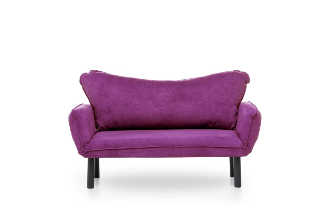 Mindulle, Divano Letto 2 Posti, 140x65 cm Viola