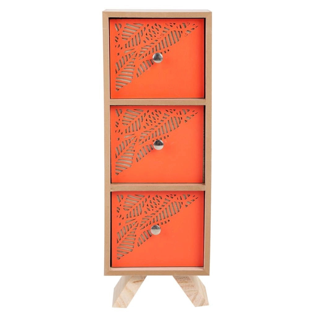 Scatola portaoggetti piccola marrone 12x10x34h