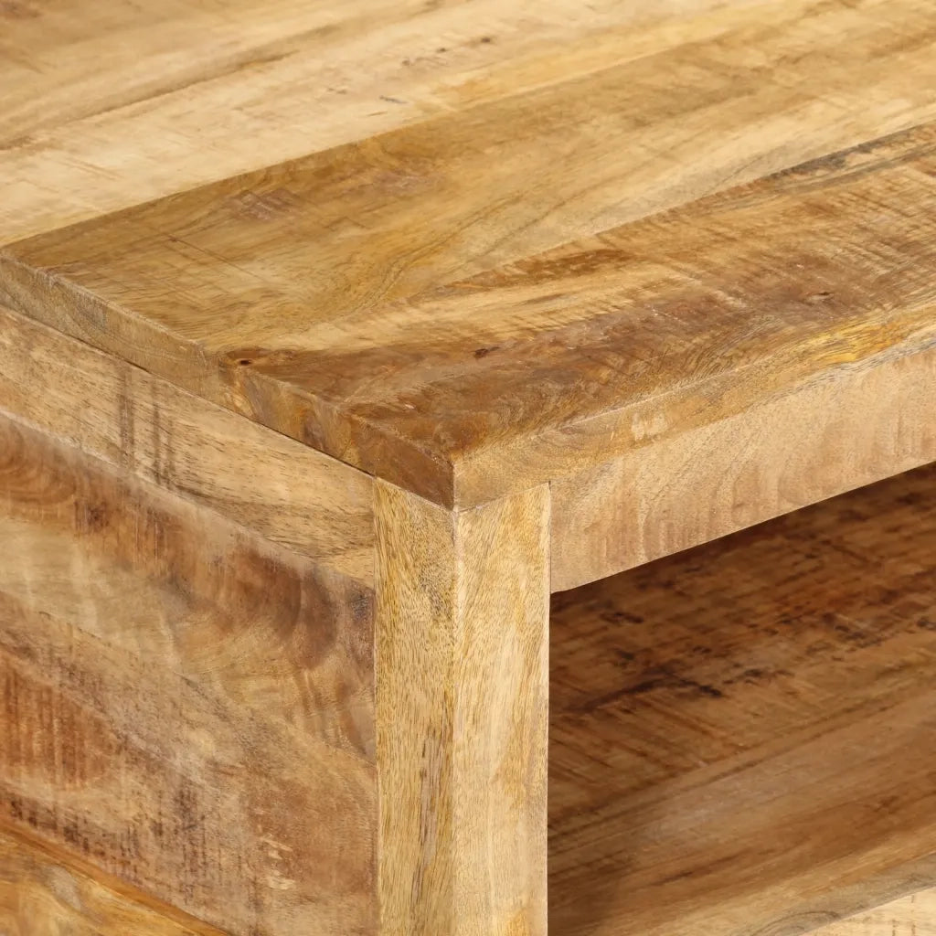 Tavolino da Salotto 80x55x30 cm in Legno Massello di Mango 351579