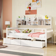 Letto singolo con contenitore - Xylo - 90x200 - Bianco