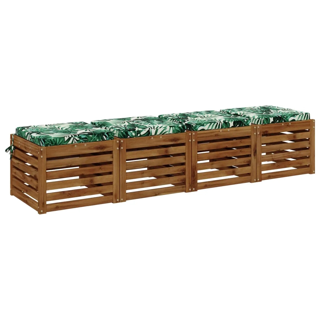 Cuscini per Sedia in 4 Pezzi SOEST 4 pz 100% Poliestere 944550