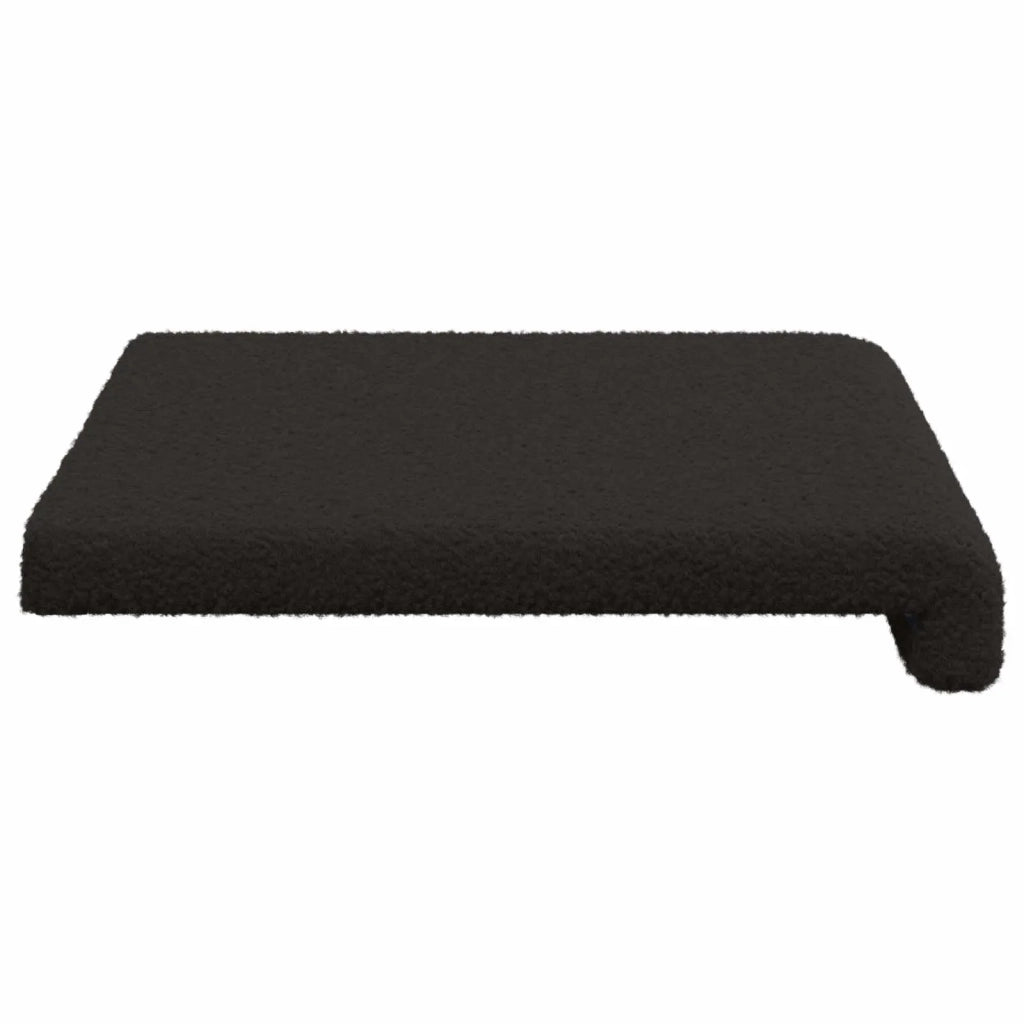 Cuscino per panchina Tessuto Sherpa Nero Profondità 35 cm 42043230
