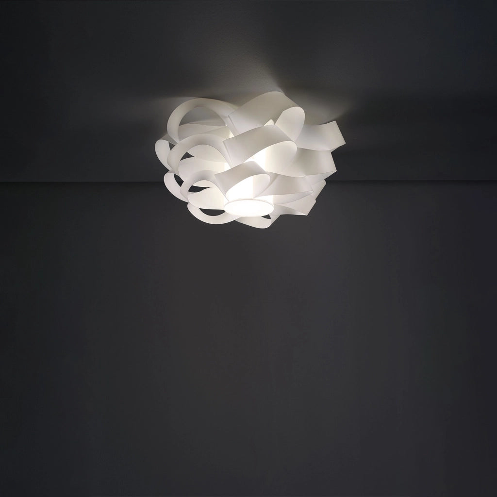 Plafoniera Moderna Cloud Polilux ® Bianco 1 Luce E27 D50Cm