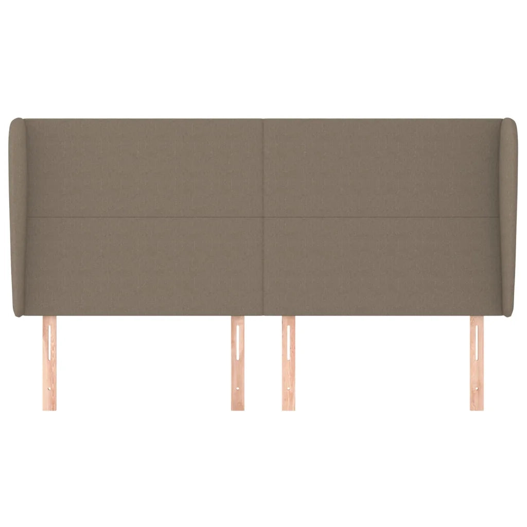 Testiera ad Orecchio Tortora 203x23x118/128 cm in Tessuto 3117702