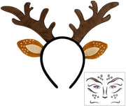 Cintura con Cervo Corna - Accessorio per Abito da Donna - Halloween - Carnevale - Natale - Festa degli Elfi - Marrone