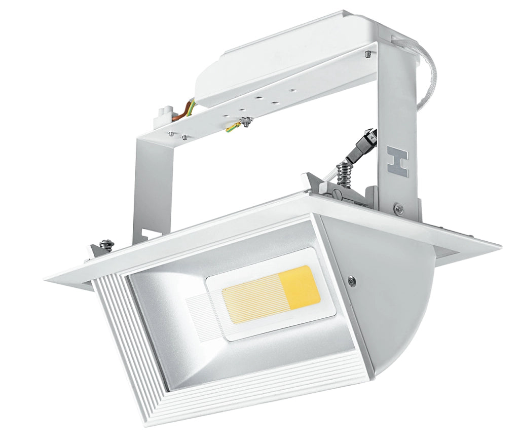 INCASSO LED LYBRA ORIENTABILE BIANCO 30W 1600LM 3200K 21,9X14,6X23,5CM