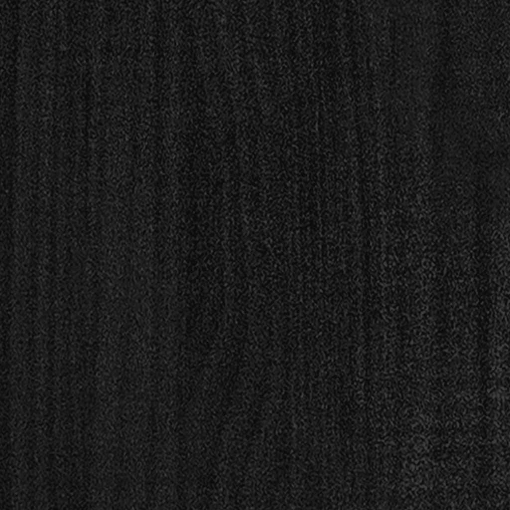Fioriera rialzata per piante fiori patio o giardino esterno 40 x 40 x 70 cm legno massello di pino nero 02_0038551