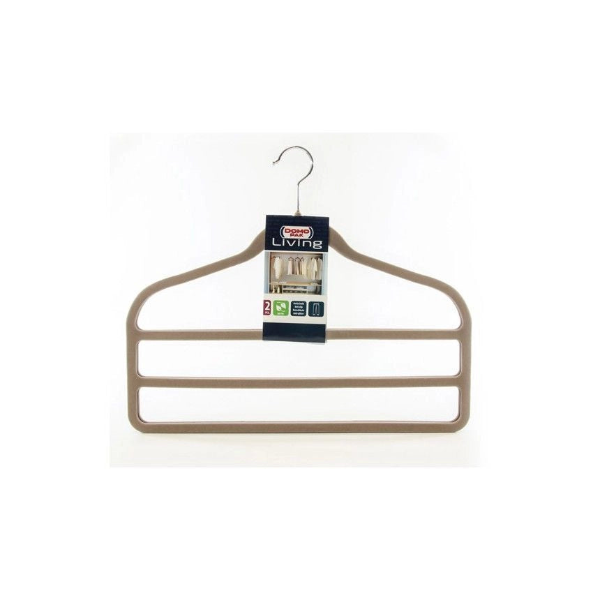 Domopak Living Appendiabiti con doppio porta pantaloni beige