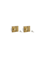 Set di 2 serrature a pomolo, cilindro Ø 25 x 40 mm, apribile, 3 chiavi per serratura – SERRUPRIX