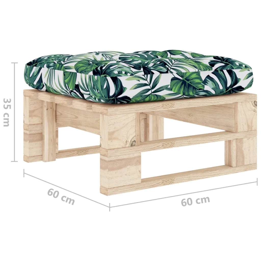 Ottomana da Giardino Pallet in Legno di Pino Impregnato CFW8967444