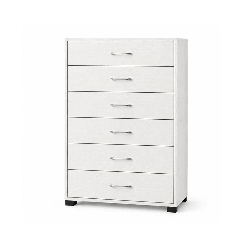 CASSETTIERA 6 CASSETTI IN LEGNO BIANCO CON PIANO D'APPOGGIO DIMENSIONI 68X40X120H CM
