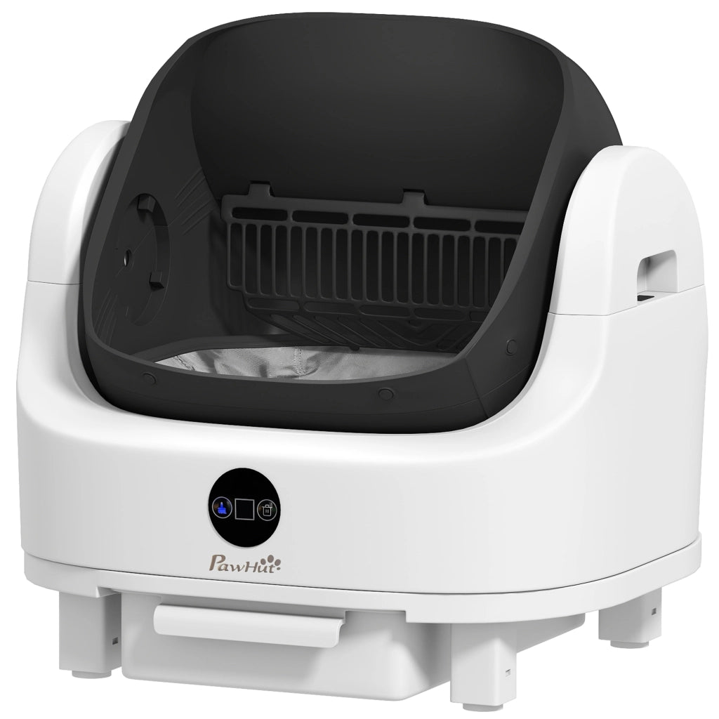 Lettiera Autopulente per Gatti ¨C Xylo ¨C Sistema Automatico Aperto con Controllo Odori Bianco