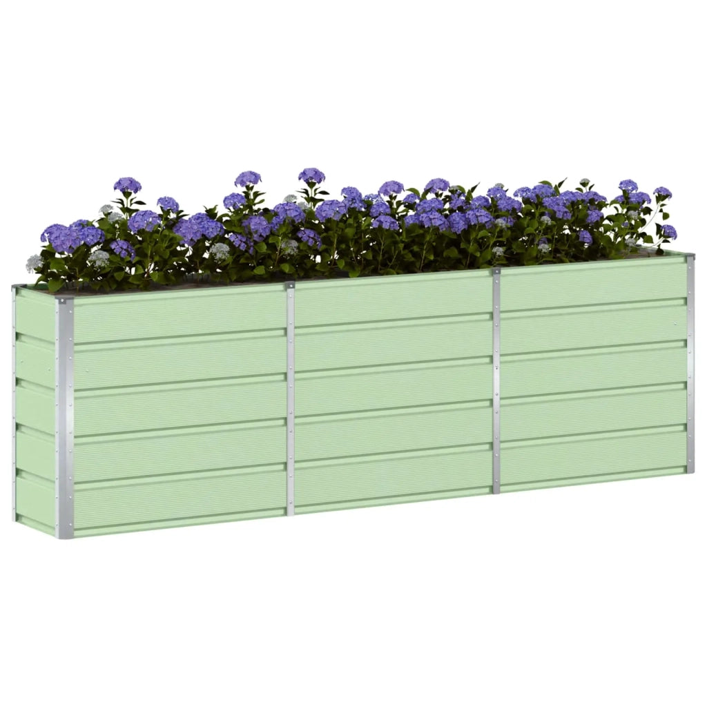 Fioriera Verde 240 x 40 x 75 cm Acciaio