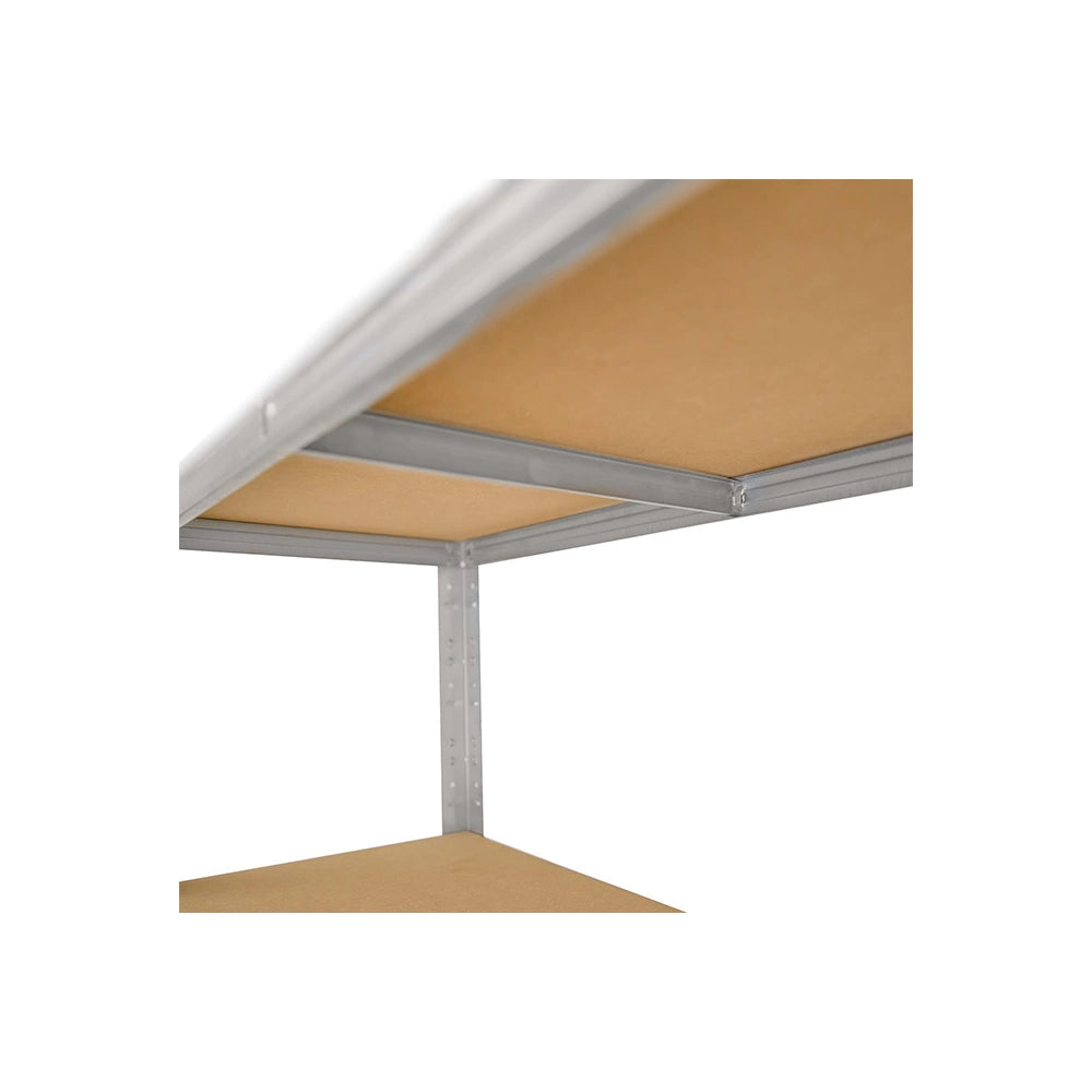 SCAFFALE SCAFFLATURA in Metallo per Officina E Garage 180x90x40 cm | SCAFFALE 5 ripiani con pannelli MDF montaggio a scatto semplice | Portata Massima 875 kg