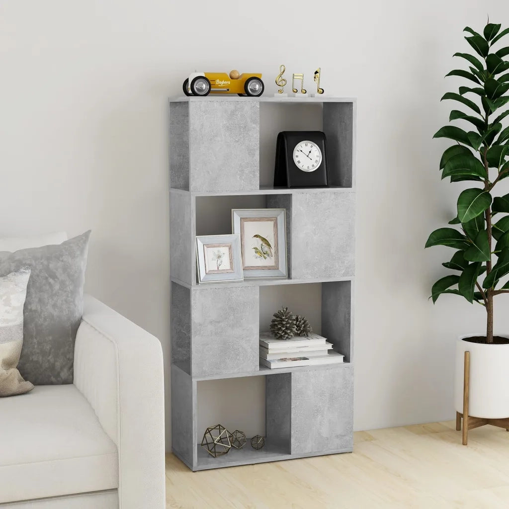 Libreria/Divisorio Grigio Cemento 60x24x124,5 cm cod mxl 60849