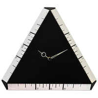 Orologio da Parete Triangolare 38X38Cm Pirondini Italia Pitagora Nero