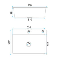 Lavello In Acciaio Liam Brush Nickel senza rubinetto da cucina