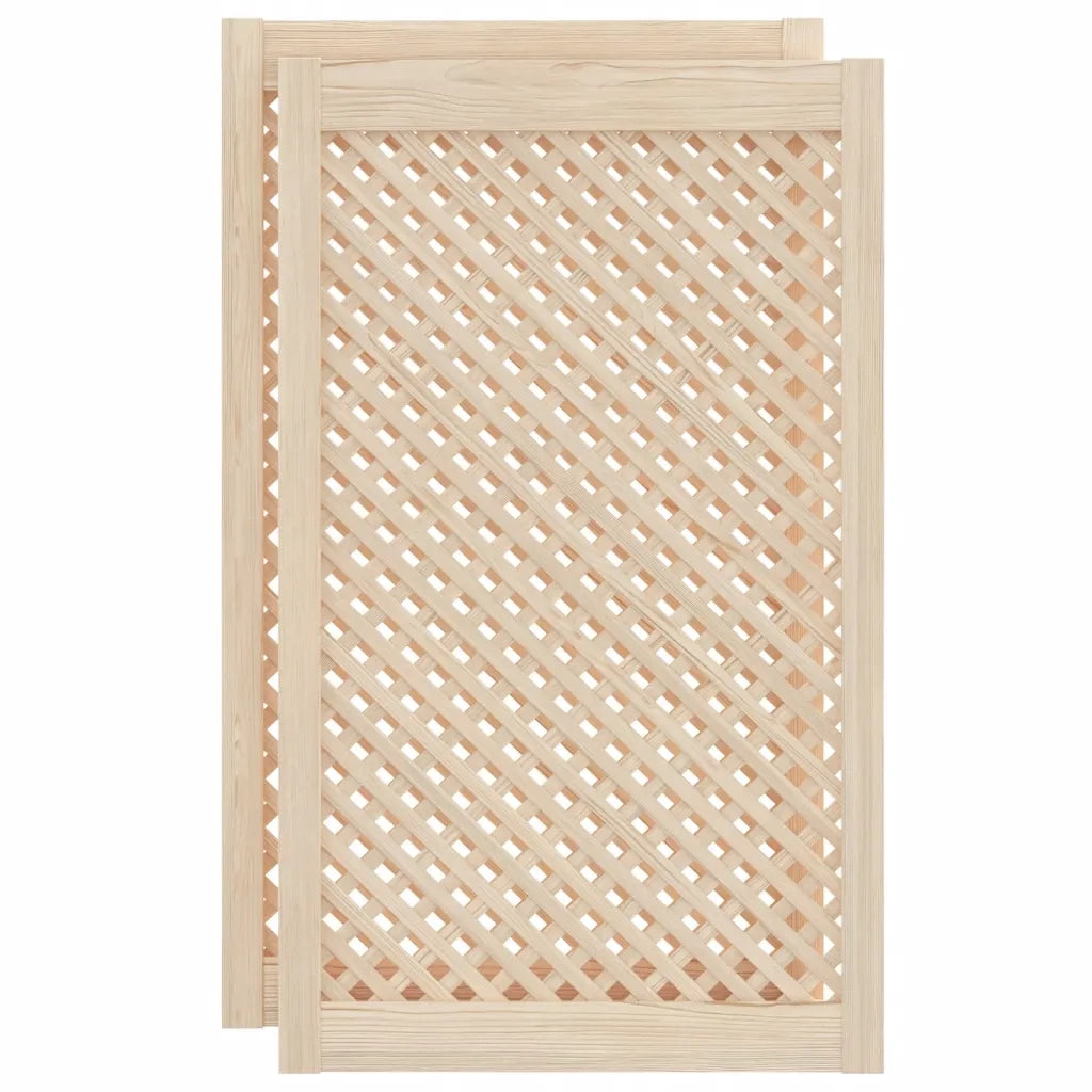 Ante con Design a Reticolo 2 pz 59,5x99 cm in Legno di Pinocod mxl 131847