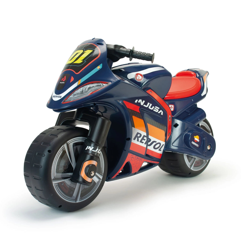 Moto Cavalcabile per Bambini Winner Repsol Stile Racing Senza Pedali Blu