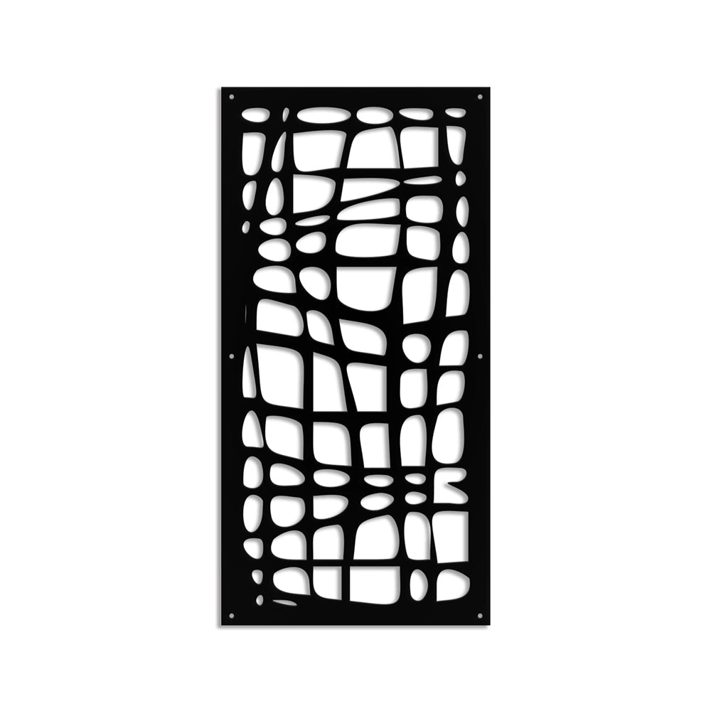 ABSTRACT - Pannello in PVC traforato - Parasole Colore: nero, Misura: 47x94 cm
