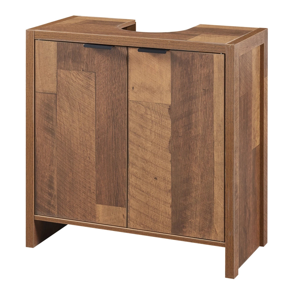 Mobiletto sottolavabo per bagno stile design 60 x 60 x 30 cm truciolato marrone 03_0009982
