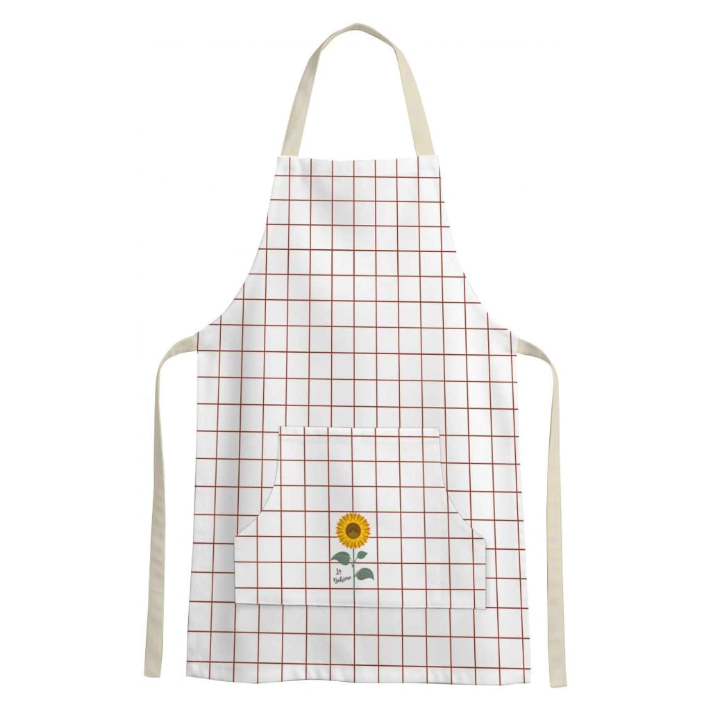 Palitoba, Grembiule Cucina Lavabile in Lavatrice si 30°, Bianco