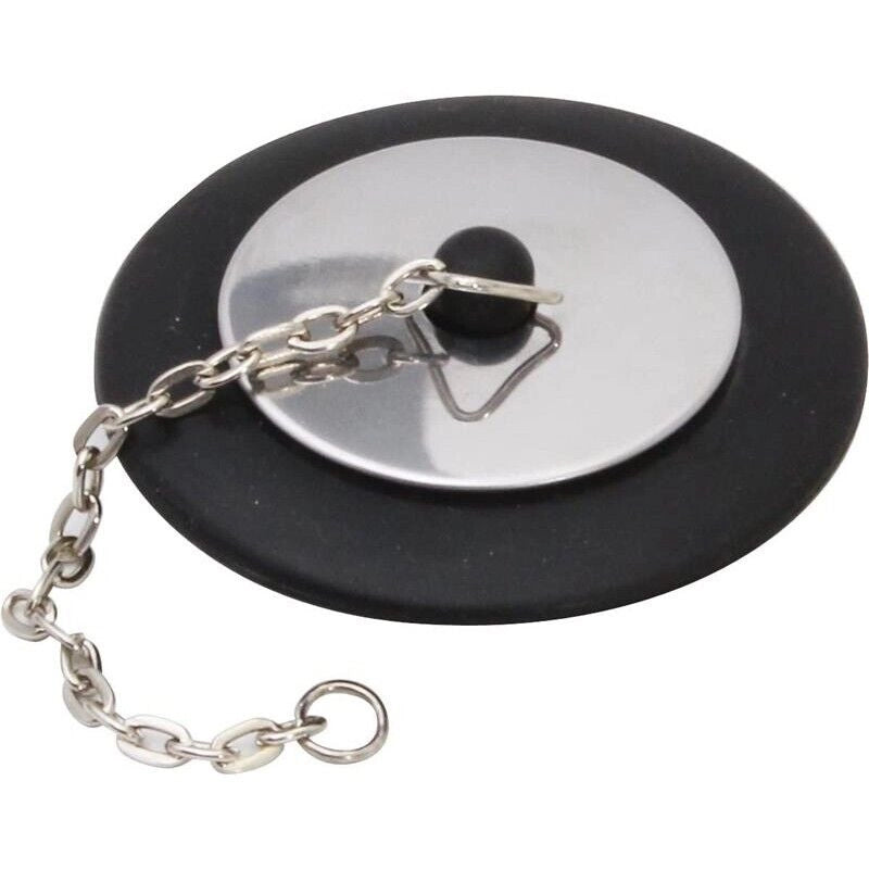 PEDRINI TAPPO PER LAVELLO IN ACCIAIO INOSSIDABILE NERO 7,5 CM